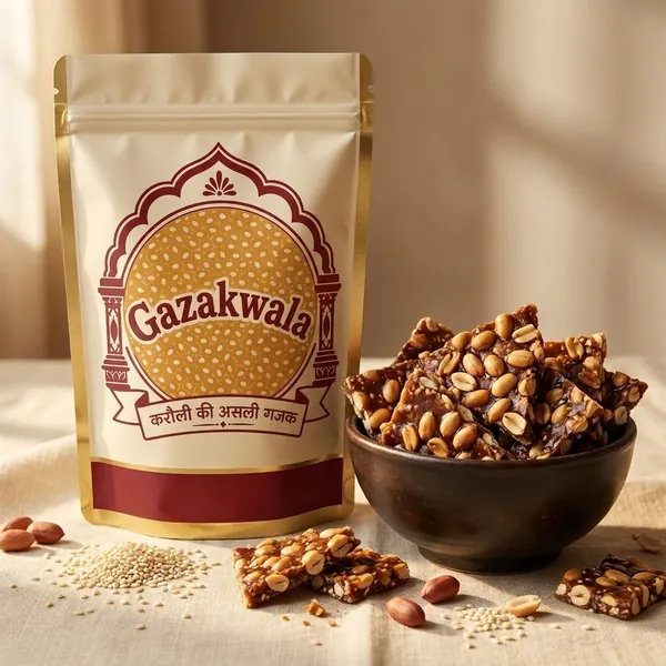 Peanut Gud Chikki — मूँगफली गुड़ चिक्की — traditional gazak from Karauli